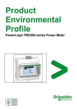 PowerLogic PM3200, Environmental Disclosure, Product Environmental Profile