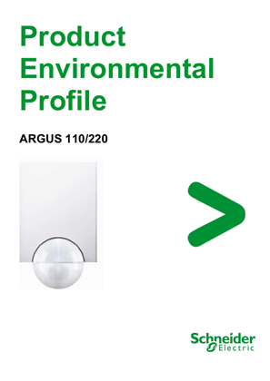 ARGUS - PIR 220 advanced, polar white - Product Environmental Profile