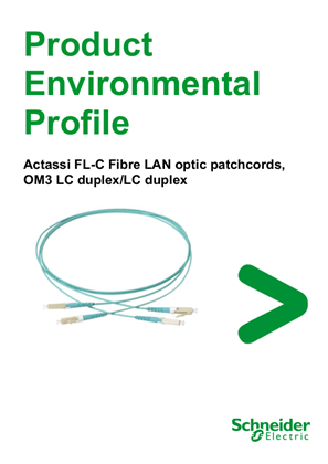 Actassi - FL-C Fibre optic Patchcord LC Duplex / LC Duplex OM3 - Product Environmental Profile