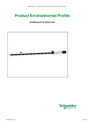 EcoStruxure I/O Smart Link, Environmental Disclosure, Product Environmental Profile