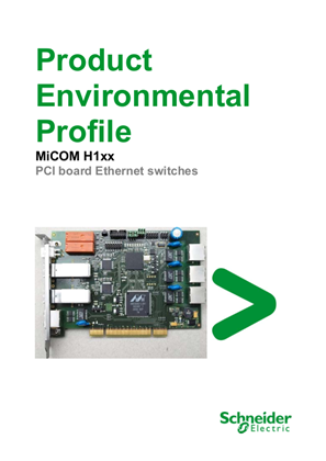 Product Environmental Profile - MiCOM H1xx - PCI Board Ethernet Switches