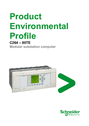Product Environmental Profile - MiCOM C264 - 80TE - Modular Substation Computer