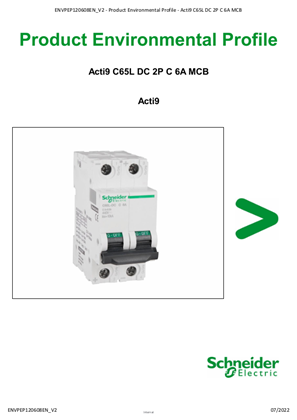 Acti9 C65L DC 2P C 6A MCB