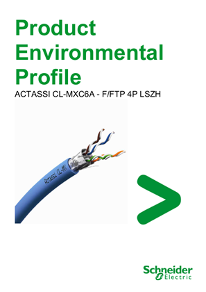 Actassi - CL-MXC6A - F/FTP 4P LSZH - VDIC68X318 - Product Environmental Profile