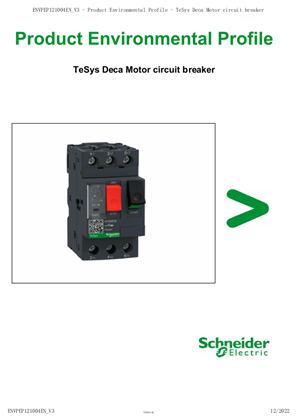 TeSys GV2 motor circuit breaker