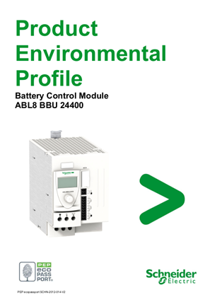 ABL8BBU24... Battery Control Module, Product Environmental Profile