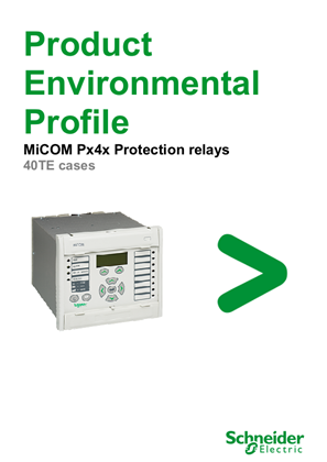 Product Environmental Profile - MiCOM Px4x Protection Relays - 40TE Cases