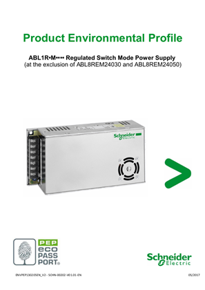ABL1R•M•••• Regulated switch mode power supply, Product Environmental Profile