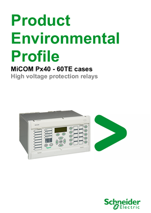 Product Environemental Profile - MiCOM Px4x Protection relays - 60TE Cases