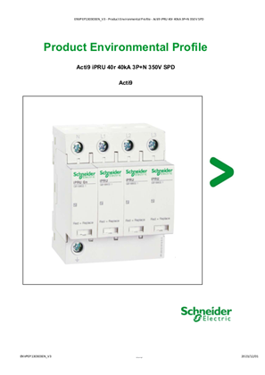 Acti9 iPRU 40r 40kA 3P+N 350V SPD