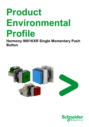 9001KXR Single Momentary Push Button, Product Environmental Profile