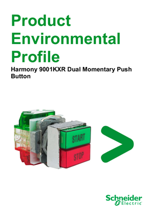 9001KXR Dual Momentary Push Button, Product Environmental Profile