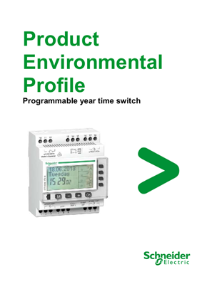 Programmable year time switch - CCT15940 - Product Environmental Profile
