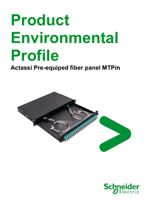 Actassi Pre-equipped fiber panel MTPm - PEP