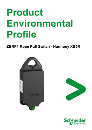 ZBRP1 Rope Pull Switch - Harmony XB5R, Product Environmental Profile