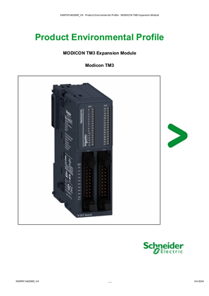 Modicon TM3 Expansion Module, Product Environmental Profile