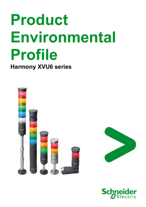 Harmony XVU6 series, Product Environmental Profile