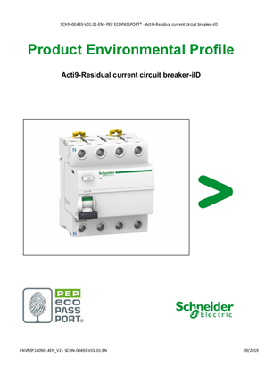 Acti9 - Residual current circuit breaker-iID - Product Environmental Profile