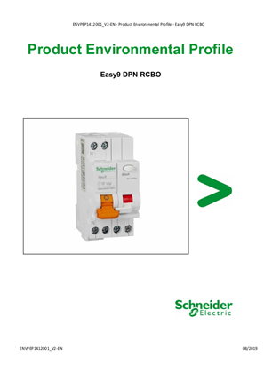 Easy9 DPN RCBO - Product Environmental Profile