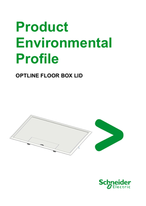 OPTLINE FLOOR BOX LID - Product Environmental Profile