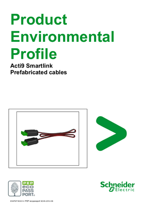 Acti9 Smartlink Prefabricated cables, Environmental Disclosure, Product Environmental Profile