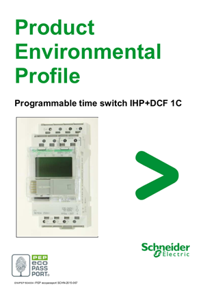 Programmable time switch IHP+DCF 1C - Product Environmental Profile