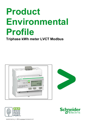 Triphase kWh meter LVCT Modbus - PEP