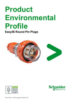 Easy56, Round Pin Plugs - Product Environmental Profile