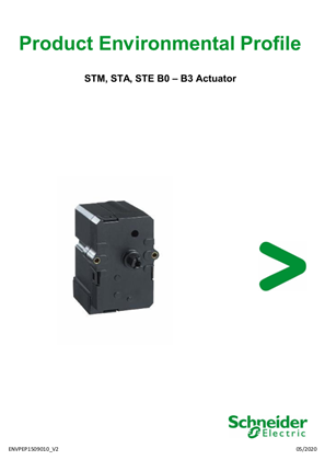 STM, STA, STE B0 – B3 Actuator, Product Environmental Profile
