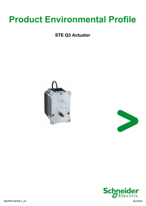 STE Q3 Actuator, Product Environmental Profile