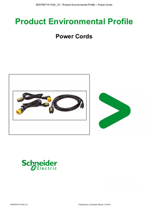 Product Environmental Profile for Power Cords_EN