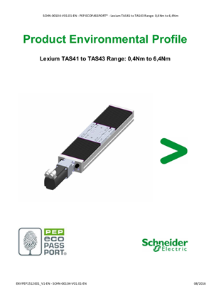 Lexium TAS41 to TAS43, Product Environmental Profile