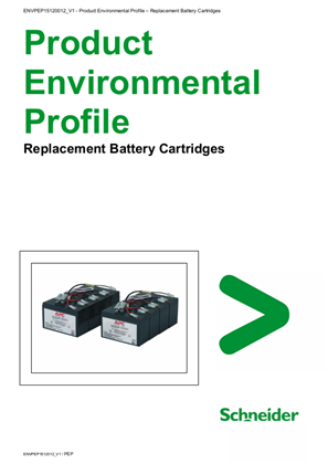Product Environmental Profile-Replacement Battery Cartridge_EN