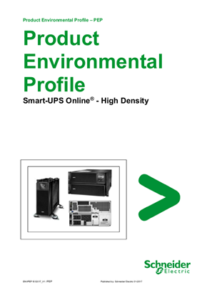 Product Environmental Profile for SmartUPS online Hight Density _EN