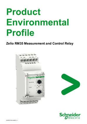 RM35... Measurement and Control Relay, Product Environmental profile