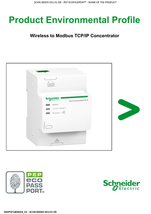 Acti 9 Smartlink, Environmental Disclosure, Product Environmental Profile