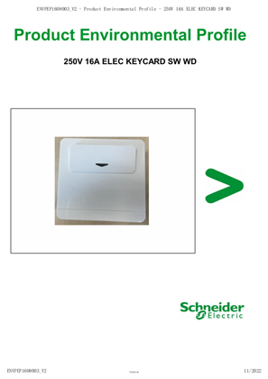 250V 16A ELEC KEYCARD SW WD
