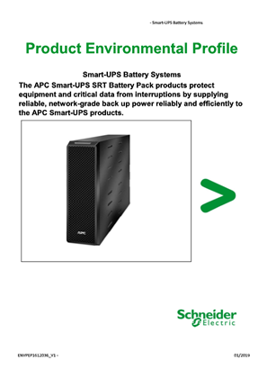 Product Environmental Profile for APC External Battery Pack_EN