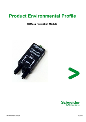 RZM... Protection Module, Product Environmental Profile