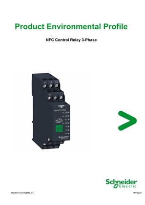 RMNF22TB30 NFC Control Relay 3-Phase, Product Environmental Profile
