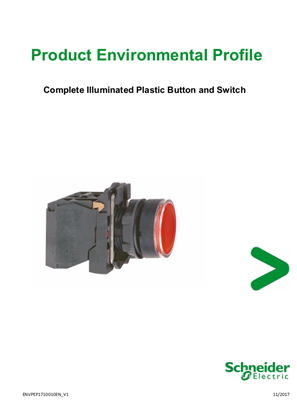 XB5... Complete Illuminated Plastic Button and Switch, Product Environmental Profile