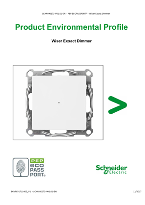 Exxact - Wiser Dimmer - Product Environmental Profile