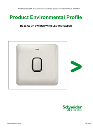 1G 20AX DP SWITCH WITH LED INDICATOR - Product Environmental Profile