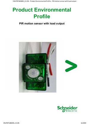 PIR motion sensor with load output