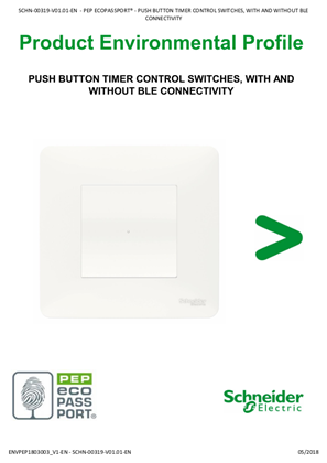 PUSH BUTTON TIMER CONTROL SWITCHES, WITH AND WITHOUT BLE CONNECTIVITY -Product Environmental Profile