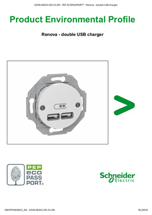 Renova - Double USB charger - Product Environmental Profile