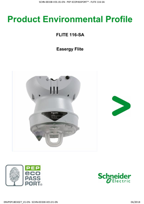 Easergy Flite 116-SA - Product Environmental Profile