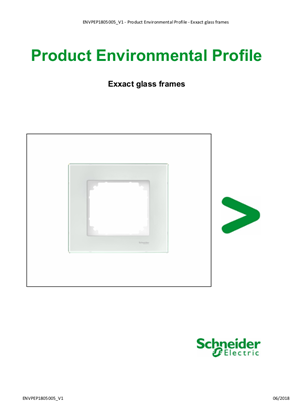 Exxact - glass frames - Product Environmental Profile