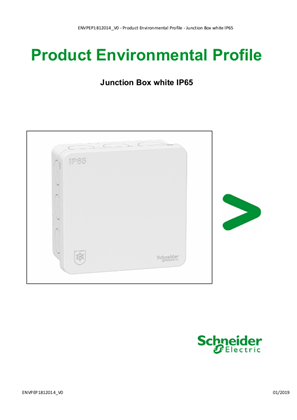Mureva - Junction Box white IP65 - Product Environmental Profile