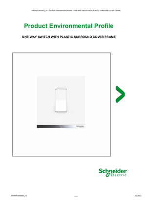 1 WAY SWITCH WHITE - Product Environmental Profile
